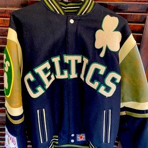 Celtics wool/leather jacket